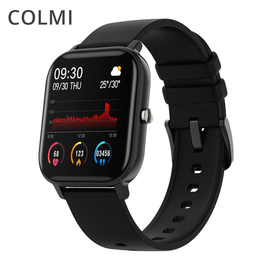 COLMI P8 1.4 inch Smart Watch Men Full Touch Fitness Tracker Blood Pressure Smart Clock Women GTS Smartwatch for Xiaomi