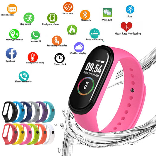 M4 Smart Sport  Band Wristband Watch Fitness Activity Tracker Pedometer Heart Rate Monitoring Tracker Blood Pressure Wrist Watch