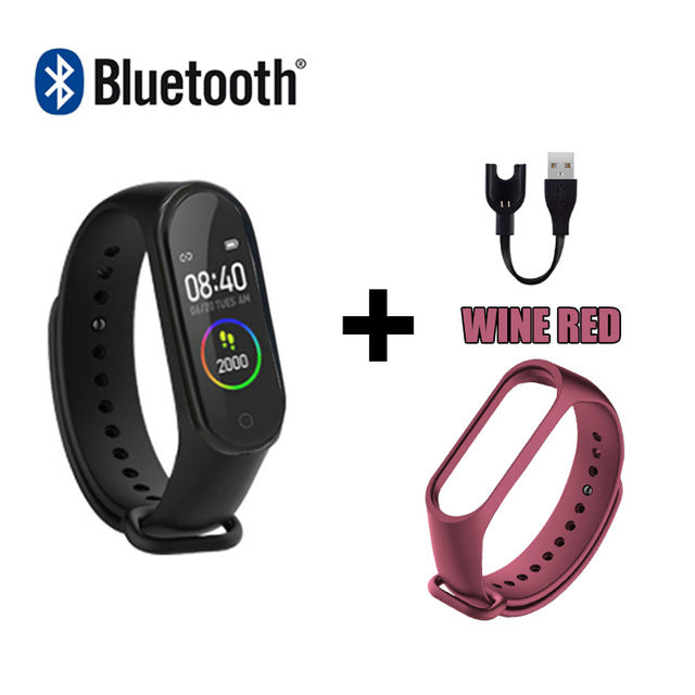 M4 Smart Sport  Band Wristband Watch Fitness Activity Tracker Pedometer Heart Rate Monitoring Tracker Blood Pressure Wrist Watch