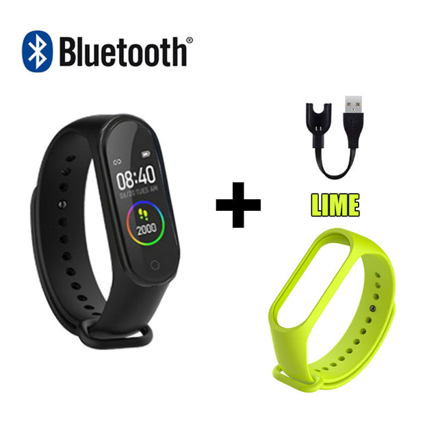 M4 Smart Sport  Band Wristband Watch Fitness Activity Tracker Pedometer Heart Rate Monitoring Tracker Blood Pressure Wrist Watch