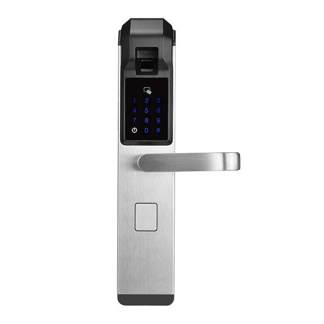 KPIOCCOK Biometric Fingerprint Door Lock Intelligent Electronic Lock Fingerprint Verification With Password & RFID Unlock