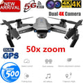 Profession GPS Drone with 4K HD Dual Camera Wide Angle Anti-shake Double GPS WIFI FPV RC Quadcopter FoldableFollow Me