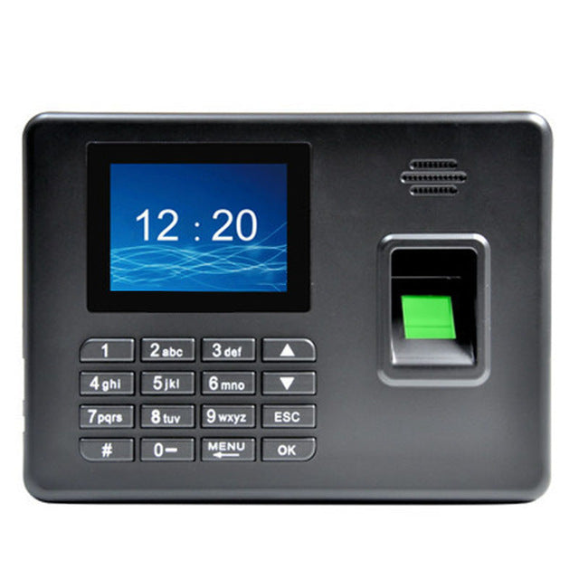 USB Password Biometric Fingerprint Time Office Attendance Clock Recorder Employee Electronic Access Control Machine(EU Plug)