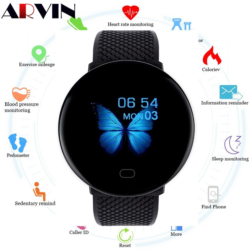 Arvin 2020 Men Smartwatch Sport Pedometer Smart Watch Fitness Tracker Heart Rate Monitor Women Clock for iphone Android IOS