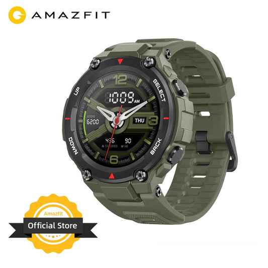 New 2020 CES Amazfit T-rex T rex Smartwatch 5ATM 14 Sports Modes Smart Watch GPS/GLONASS MIL-STD for iOS Android phone