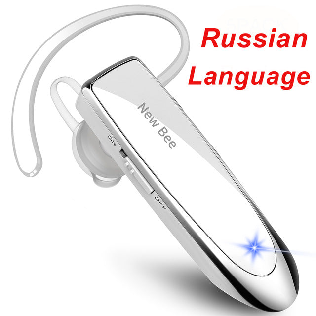 New Bee Original Bluetooth Headset V5.0 Business Earphone Handsfree Headset 24Hrs Talking Driving Headphones with Mic for Phones