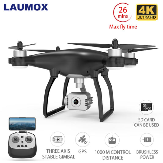 LAUMOX X35 Drone GPS WiFi 4K HD Camera Profissional RC Quadcopter Brushless Motor Drones Gimbal Stabilizer 26 minute flight