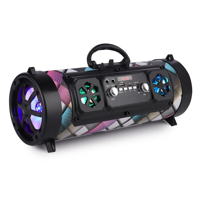 16W Portable Column Bluetooth Speaker Move KTV 3D Sound System Sound Bar Subwoofer Music Wireless Speaker FM Radio USB