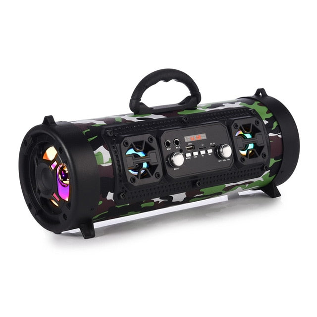 16W Portable Column Bluetooth Speaker Move KTV 3D Sound System Sound Bar Subwoofer Music Wireless Speaker FM Radio USB
