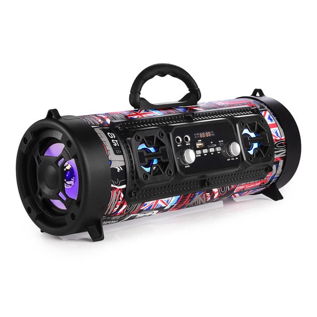 16W Portable Column Bluetooth Speaker Move KTV 3D Sound System Sound Bar Subwoofer Music Wireless Speaker FM Radio USB