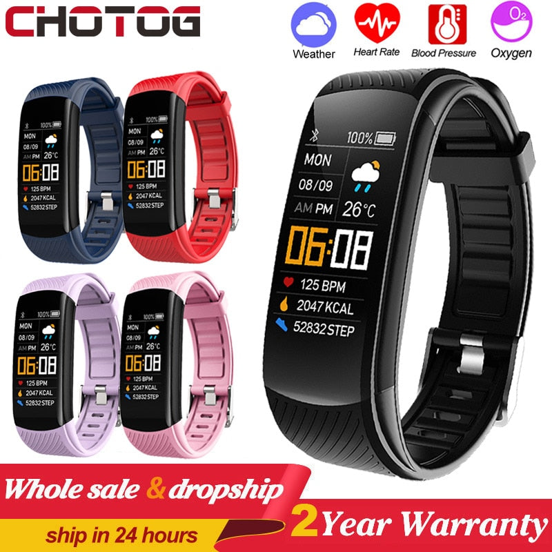 Fitness Bracelet Ip67 Waterproof Sport Fitness Tracker Blood Pressure Heart Rate Pedometer Smart Band Watch For Android IOS