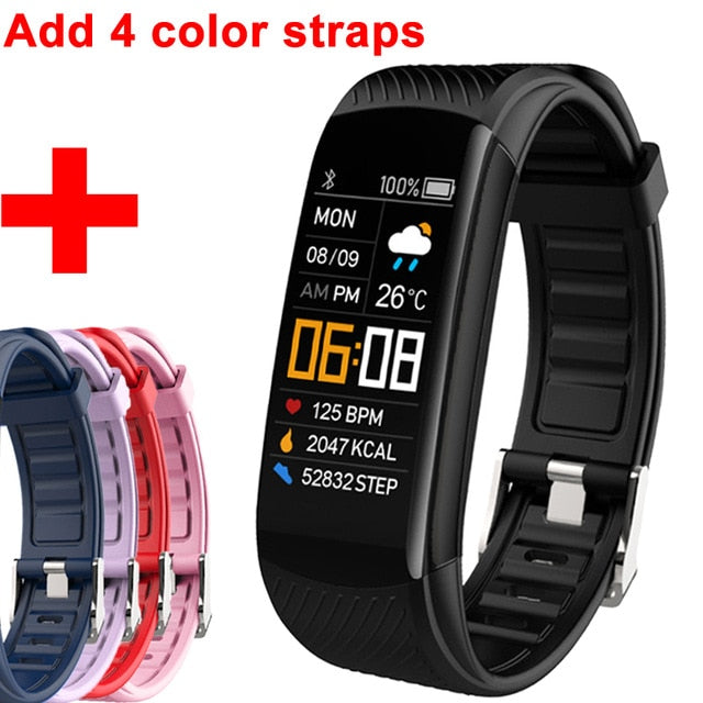 Fitness Bracelet Ip67 Waterproof Sport Fitness Tracker Blood Pressure Heart Rate Pedometer Smart Band Watch For Android IOS