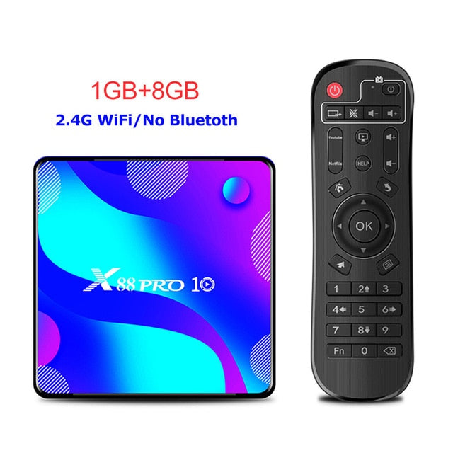2020 Smart TV Box Android 10 X88 PRO 10 Max 4GB 64GB TVBOX Rockchip RK3318 4K 60fps USB3.0 Google PlayStore Youtube Set top Box