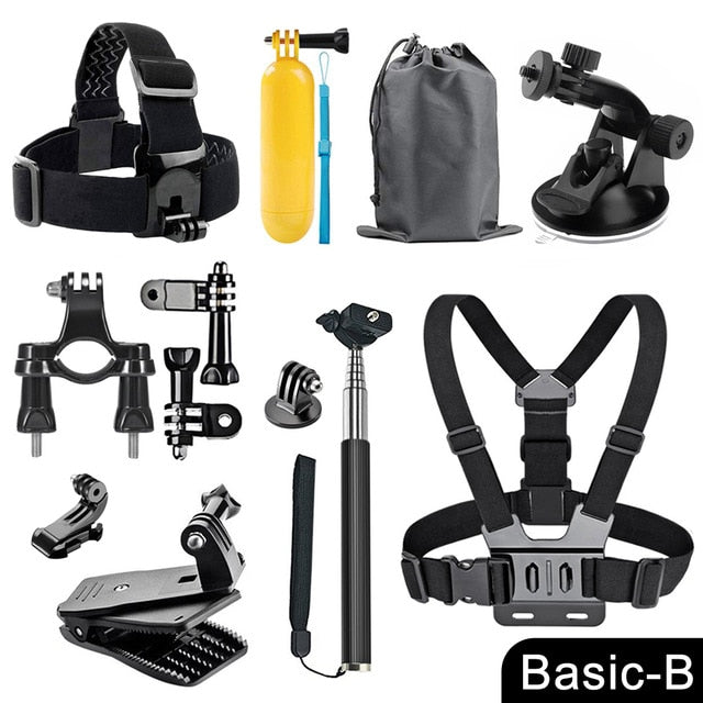 ORBMART for GoPro Accessories Set for Go Pro Hero 9 8 7 6 5 4 Black Mount for Yi 4k Mijia Case for Sjcam Action Camera