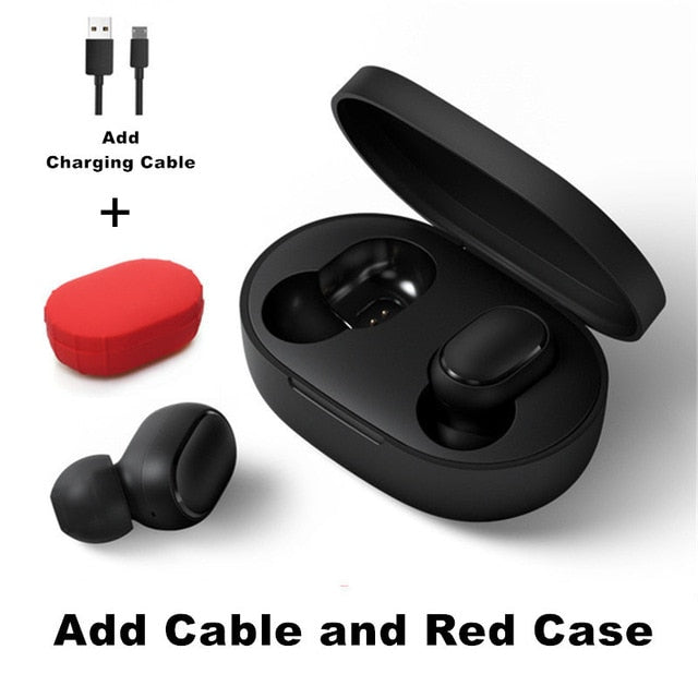 Original Xiaomi Redmi Airdots 2 TWS Earphone True Wireless Bluetooth 5.0 Stereo Bass With Mic Handsfree Earbuds AI Control