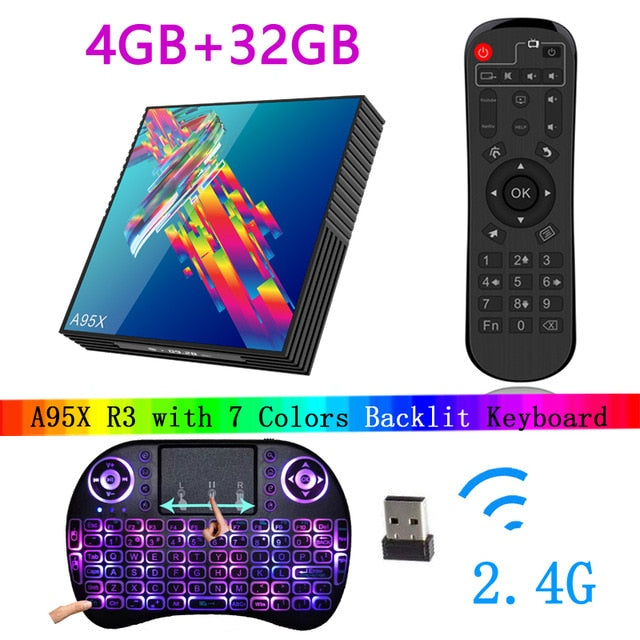 A95X R3 tv box Android 10 4k 2G 16G 4G 32G 64G 2.4G&5G WIFI BT4.2 smart tv boxes youtube mini RK3318 media player