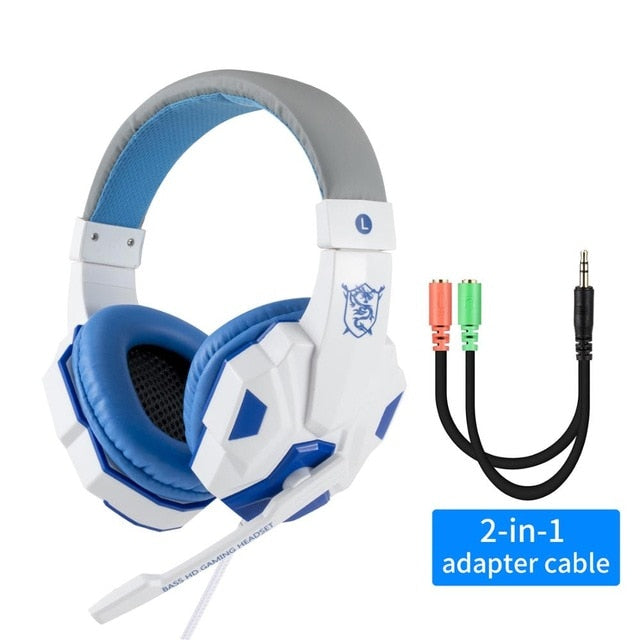 Professional Led Light Gamer Headset for Computer PS4 PS5 Fifa 21 Gaming Headphones Bass Stereo PC Wired Headset With Mic Gifts