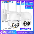 MISECU H.265X PTZ Wifi IP Camera 1080P 5MP Speed Dome AI Security Camera Wireless ONVIF Audio Outdoor Waterproof IR Color Night