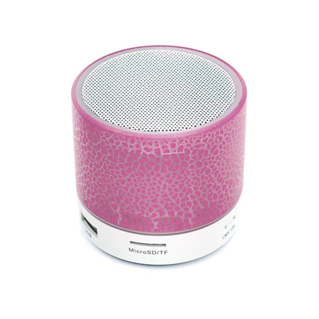 Mini Wireless Portable Bluetooth Speakers Crack LED USB Radio FM MP3 Stereo Sound Speaker For Computer Mobile Phone