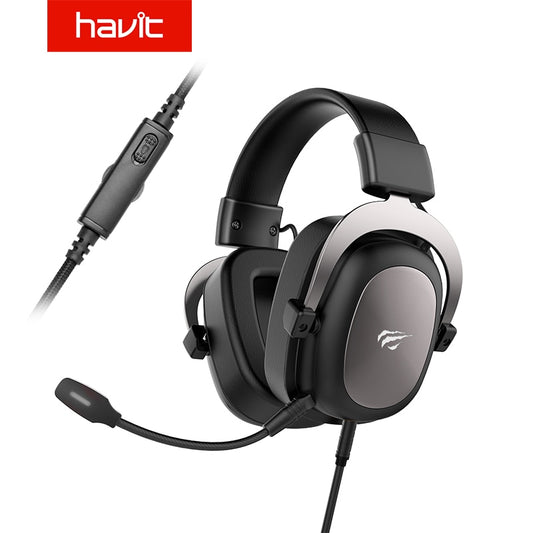 HAVIT Wired Headset Gamer PC 3.5mm PS4 Headsets Surround Sound & HD Microphone Gaming Overear Laptop Tablet Gamer