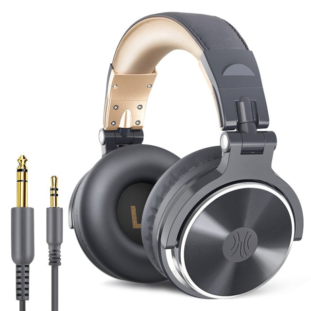 Oneodio Wired Professional Studio Pro DJ Headphones With Microphone Over Ear HiFi Monitor Music Headset Earphone For Phone PC