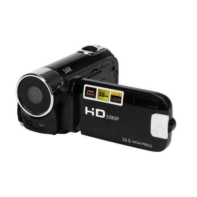 Full HD 720P Video Camera Professional Digital Camcorder 2.7 Inches 16MP High Definition ABS FHD DV Cameras 270 Degree Rotation