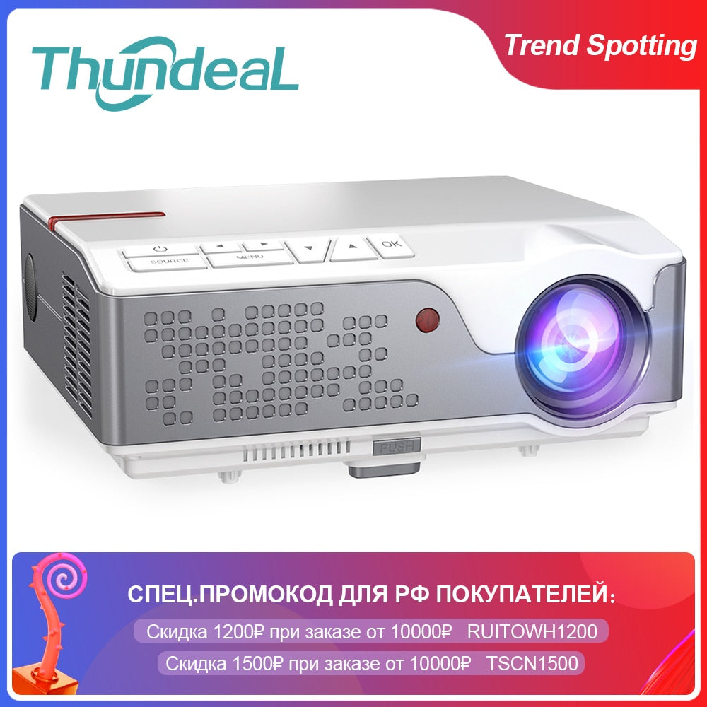 ThundeaL Full HD 1080P Projector TD96 TD96W Android WiFi LED Proyector Native 1920 x 1080P 3D Home Theater Smart Phone Beamer