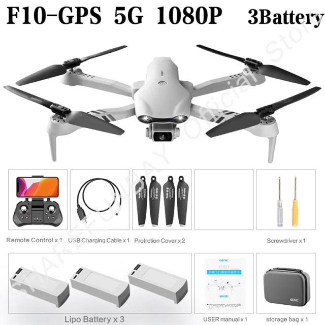 2021 New Drone 4K HD Dual Camera With GPS 5G WIFI Wide Angle FPV Real-Time Transmission Rc Distance 2km Professional Drones Toys