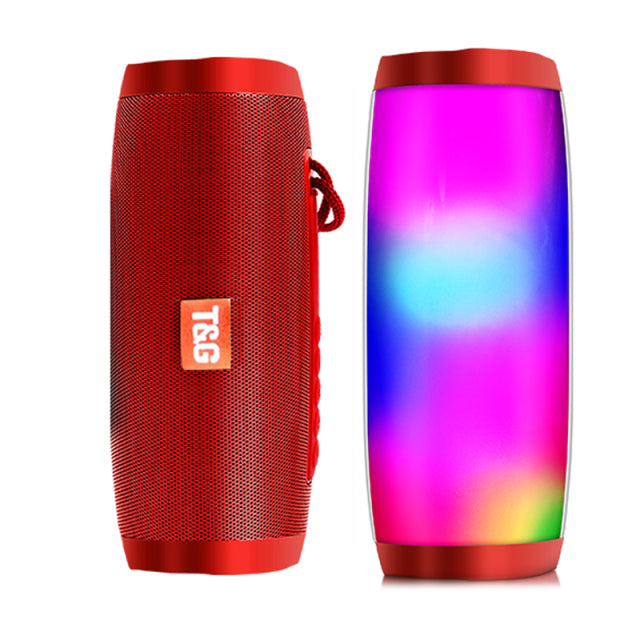 Wireless Speaker Bluetooth-compatible Speaker Microlab Portable Speaker Powerful High Outdoor Bass TF FM Radio with LED Light