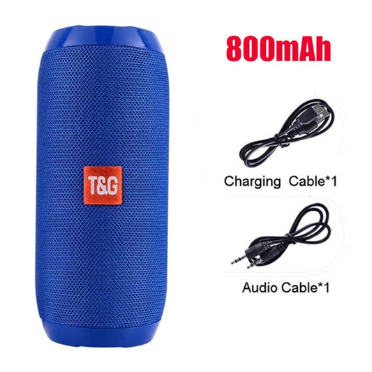 Portable Speaker Wireless Bluetooth-compatible Column Waterproof Outdoor USB AUX TF FM Radio Subwoofer Loudspeaker caixa de som