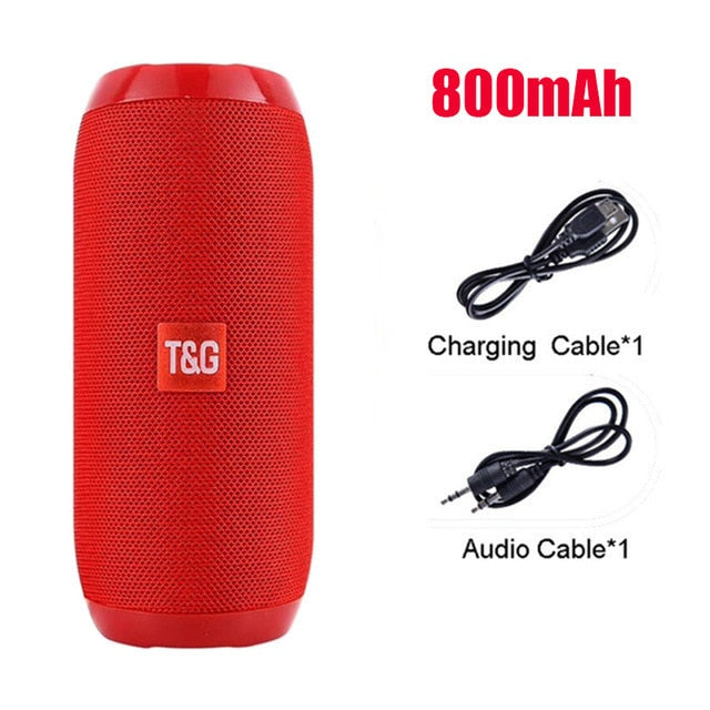 Portable Speaker Wireless Bluetooth-compatible Column Waterproof Outdoor USB AUX TF FM Radio Subwoofer Loudspeaker caixa de som