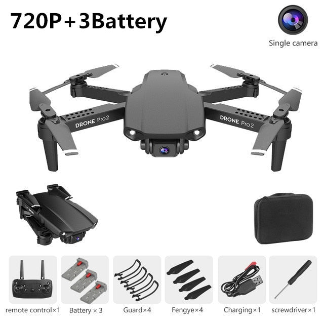 XCZJ E99 Pro2 RC Mini Drone 4K 1080P 720P Dual Camera WIFI FPV Aerial Photography Helicopter Foldable Quadcopter Dron Toys