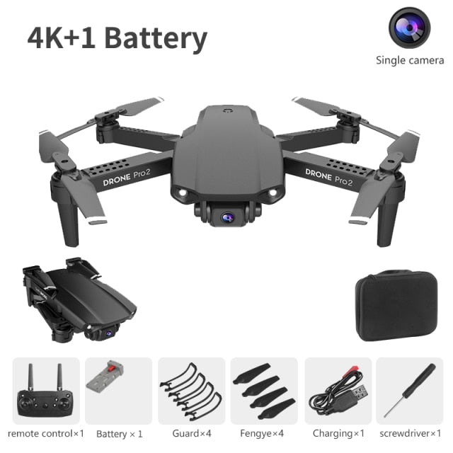 XCZJ E99 Pro2 RC Mini Drone 4K 1080P 720P Dual Camera WIFI FPV Aerial Photography Helicopter Foldable Quadcopter Dron Toys