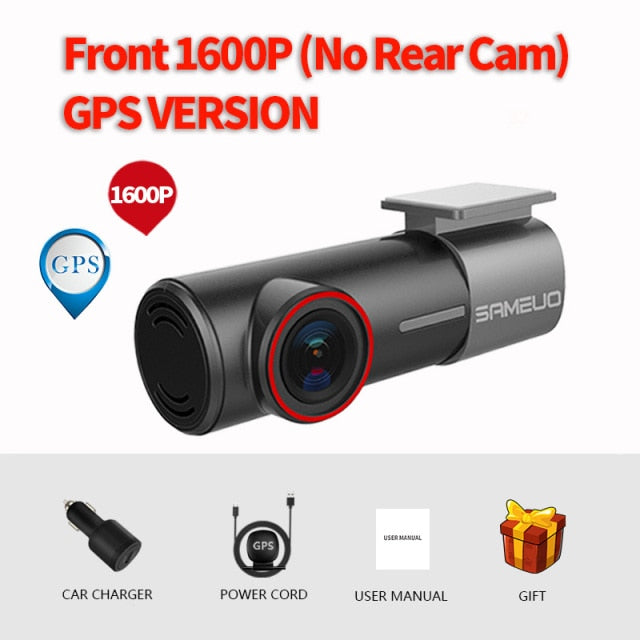 SAMEUO U700 Dash Cam Front and Rear Camera Recorder QHD 1944P Car DVR with 2 cam dashcam WiFi Video Recorder 24H Parking Monitor