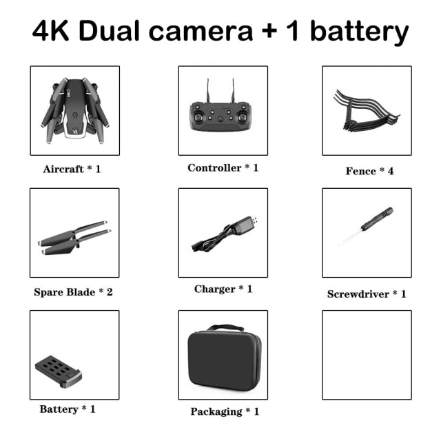 2021 NEW Drone 4k profession HD Wide Angle Camera 1080P WiFi Fpv Drone Dual Camera  Height Keep Drones Camera Helicopter Toys