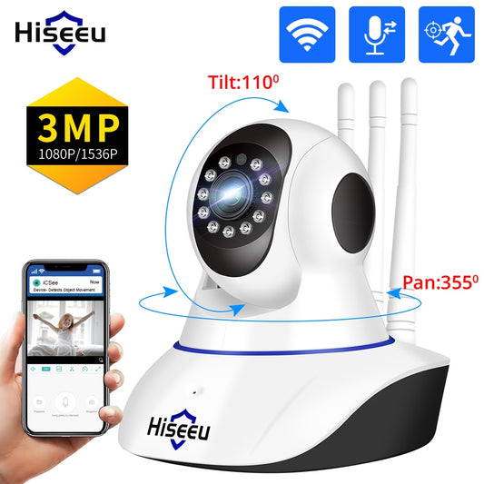 Hiseeu 2MP 3MP 5MP IP Camera WIFI Wireless Smart Home Security Camera Surveillance 2-Way Audio CCTV Baby Monitor For Darkroom