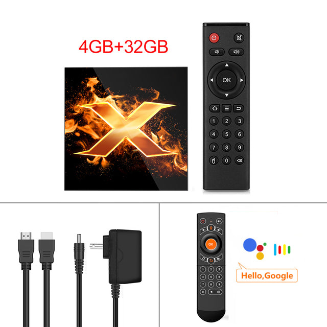 VONTAR X1 Smart tv box android 10 4g 64gb 4K 1080p 2.4G&5G Wifi BT Google Voice Assistant Youtube Player TVBOX Set Top Box