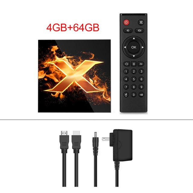 VONTAR X1 Smart tv box android 10 4g 64gb 4K 1080p 2.4G&5G Wifi BT Google Voice Assistant Youtube Player TVBOX Set Top Box
