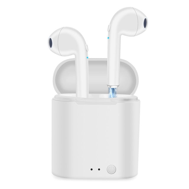 I7s TWS Bluetooth Earphone wireless Earbuds For All Smart Phone Sport Headphones Stereo Headphones Charging compartment headset