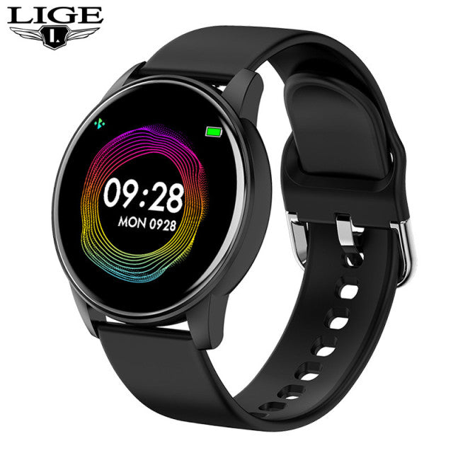 LIGE 2022 Fashion Smart Watch Men Fitness Bracelet Heart Rate Blood Pressure Monitoring Sports Tracker Smartwatch Gift for Women