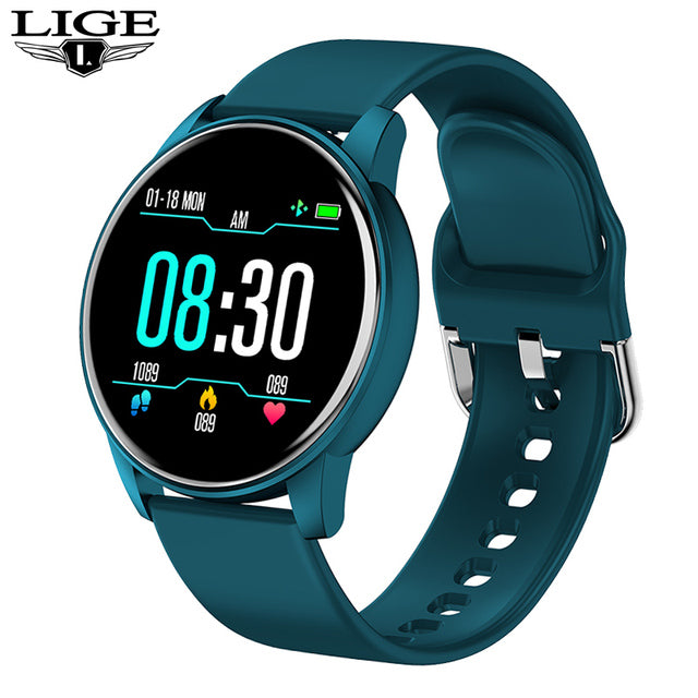 LIGE 2022 Fashion Smart Watch Men Fitness Bracelet Heart Rate Blood Pressure Monitoring Sports Tracker Smartwatch Gift for Women