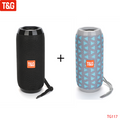 T&amp;G TG117 Portable Bluetooth Speaker Wireless Bass Column Waterproof Outdoor Music Vibro Speakers TF Card Subwoofer Loudspeaker