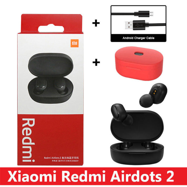 New Original Xiaomi Redmi AirDots 2 Wireless Earphone Bluetooth 5.0 Headset Mi Ture Wireless Headphones Earbuds In-Ear Earphones