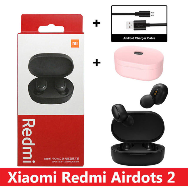 New Original Xiaomi Redmi AirDots 2 Wireless Earphone Bluetooth 5.0 Headset Mi Ture Wireless Headphones Earbuds In-Ear Earphones