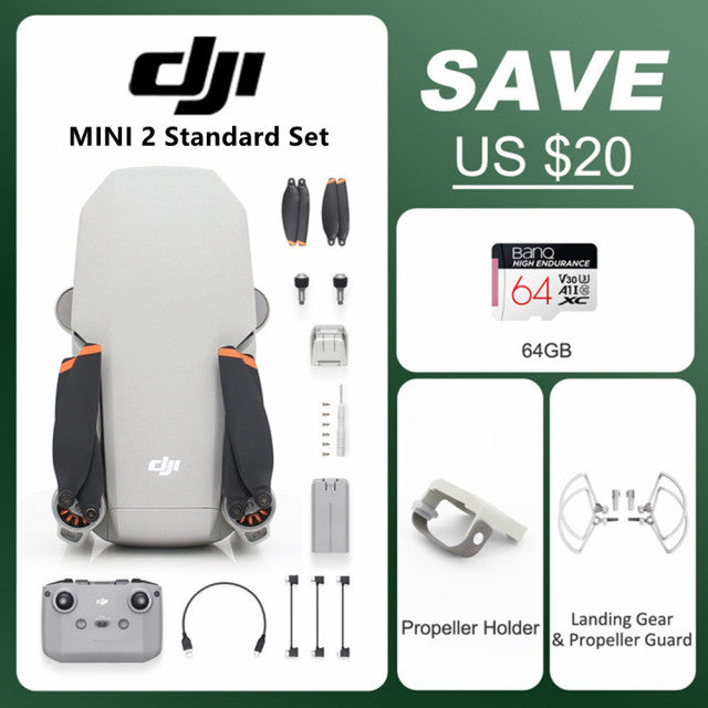 DJI Mini 2 Mavic Mini 2 Drones 4K HD Camera RC Helicopter Professional GPS Quadcopter FCC Version 4x Zoom 249g 10km Transmission