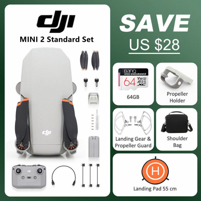 DJI Mini 2 Mavic Mini 2 Drones 4K HD Camera RC Helicopter Professional GPS Quadcopter FCC Version 4x Zoom 249g 10km Transmission