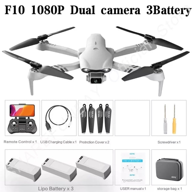 SHAREFUNBAY New F10 Drone 4k Profesional GPS Drones With Camera Hd 4k Cameras Rc Helicopter 5G WiFi Fpv Drones Quadcopter Toys